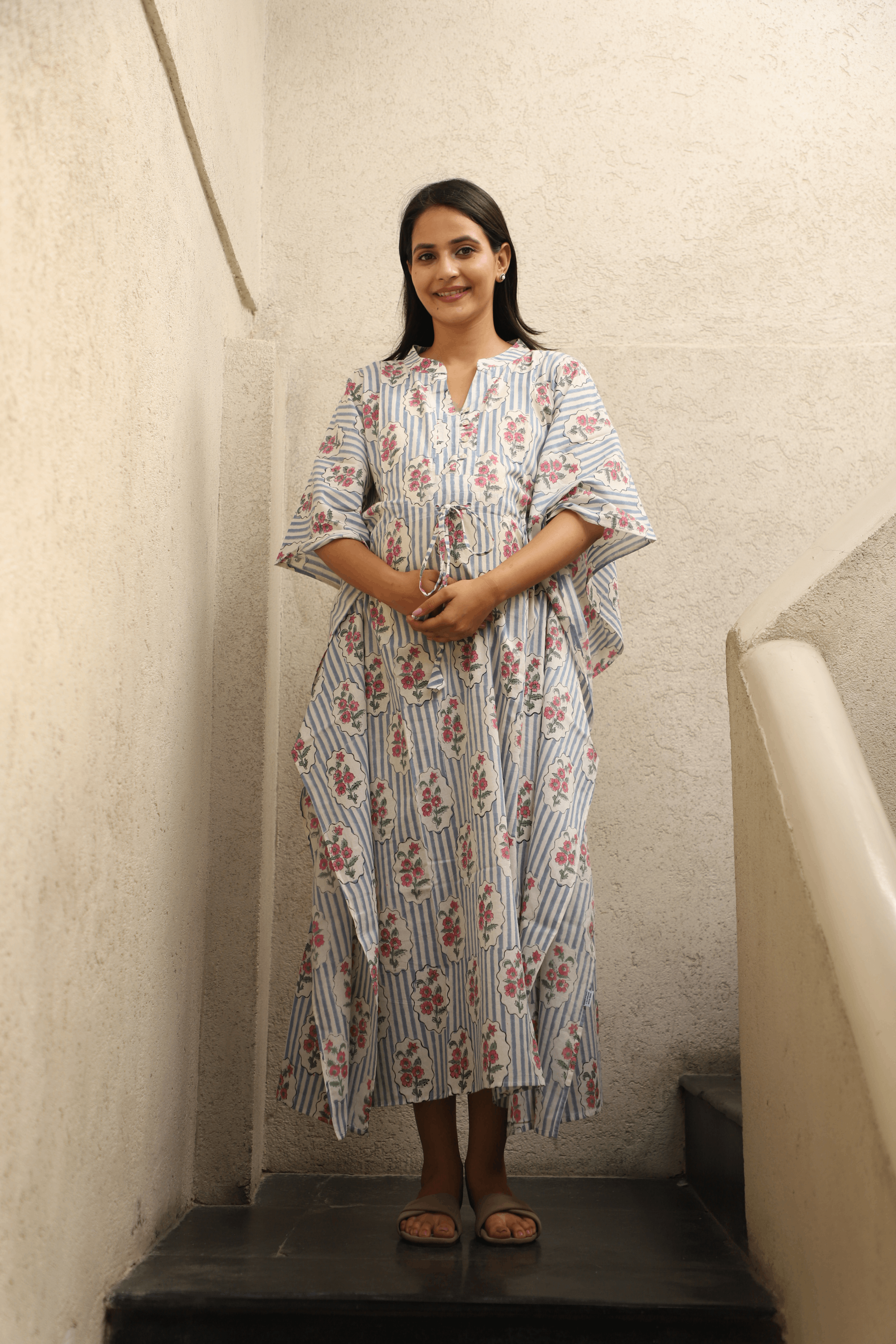 Celeste Bloom Maternity Kaftan