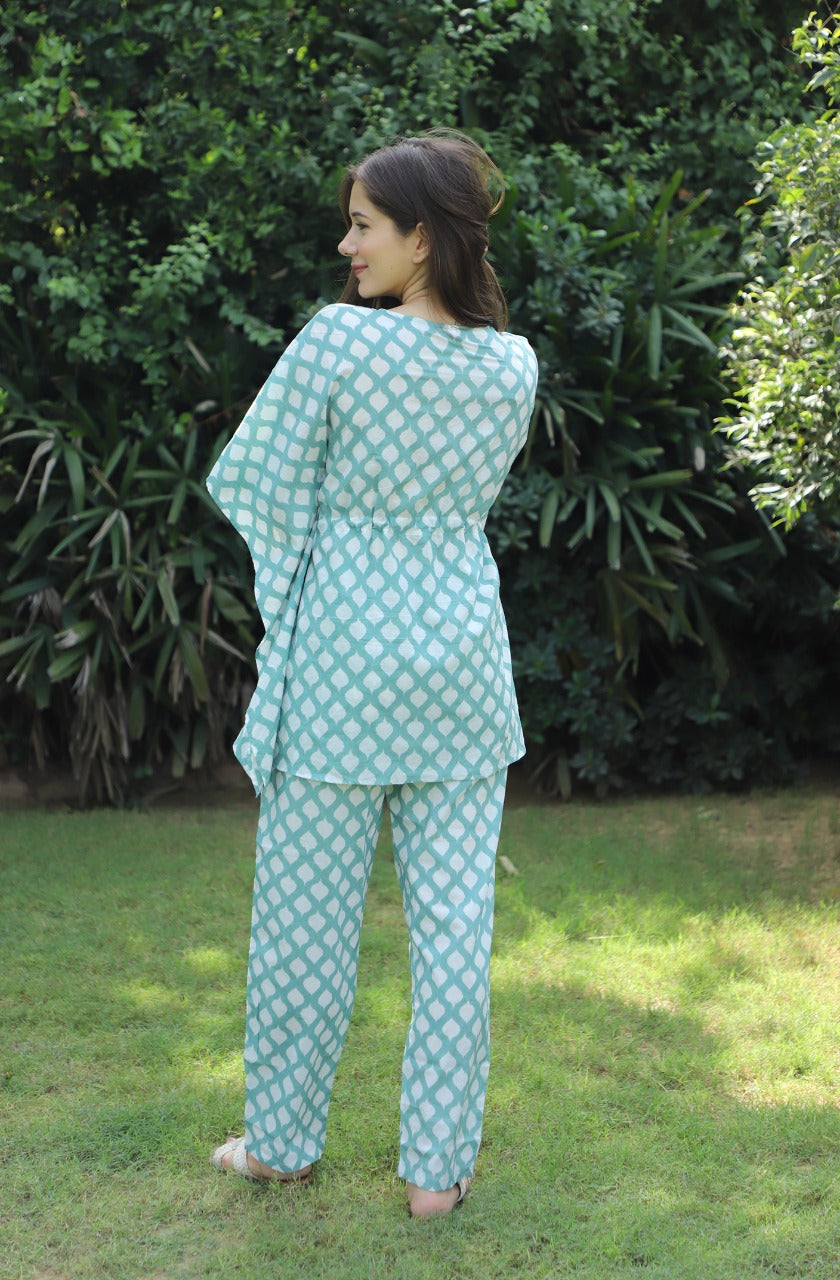 Dramatic Ikat Kaftan Jammies