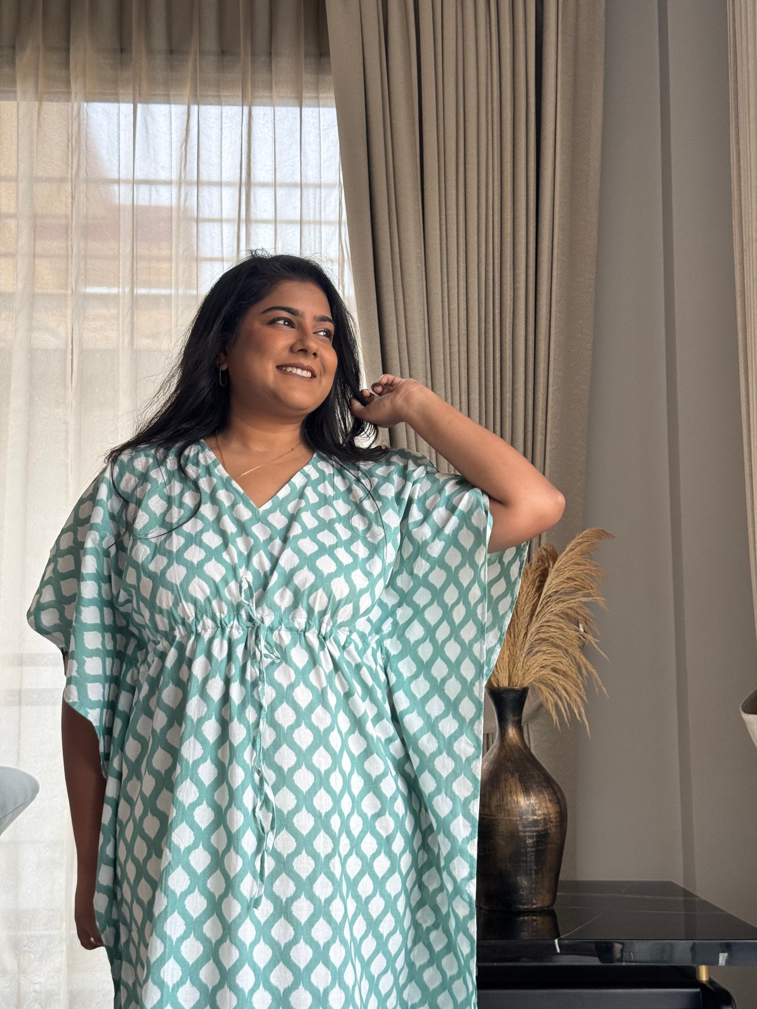 Whimsical Ikat  Kaftan