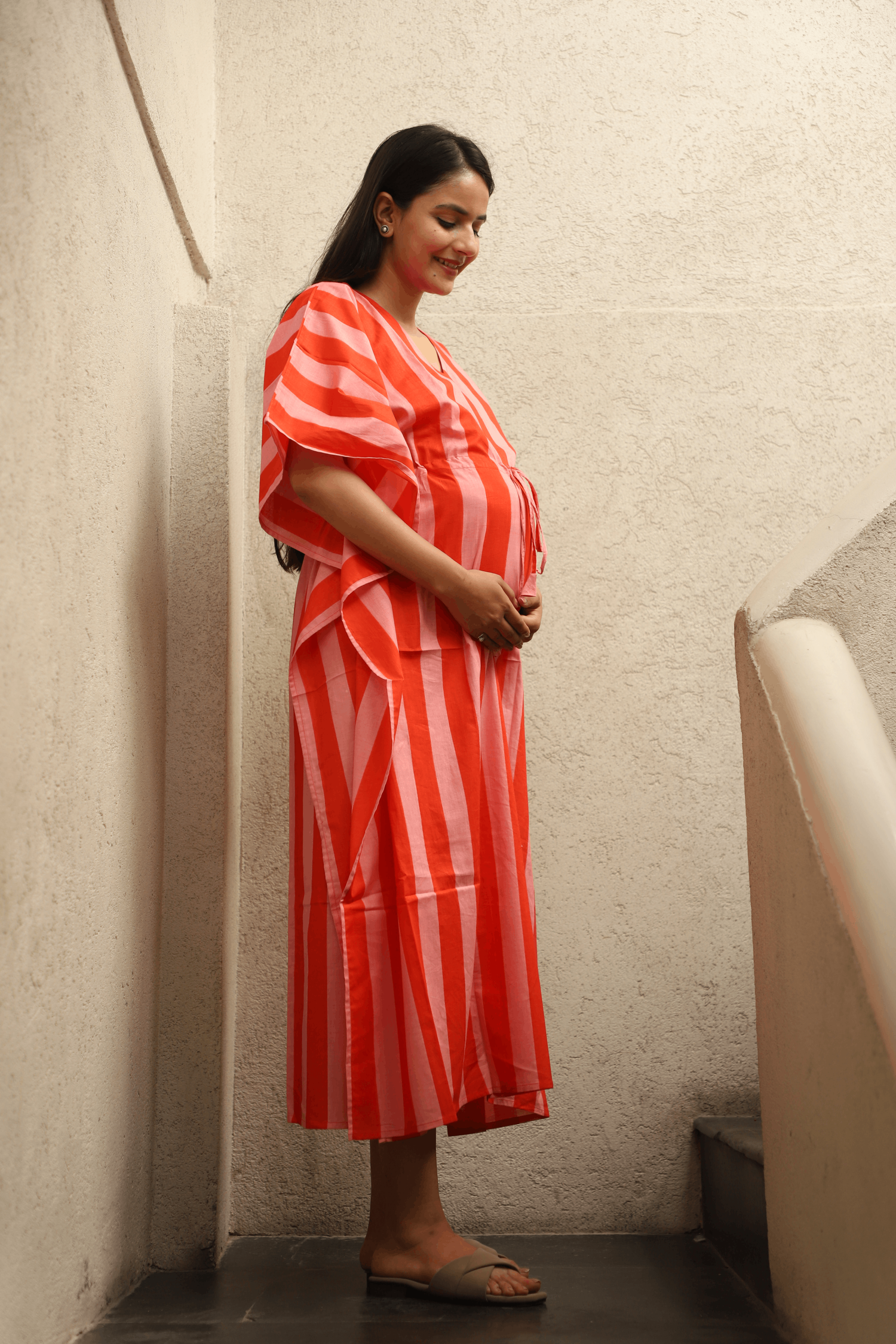 Coral Bloom Kaftan