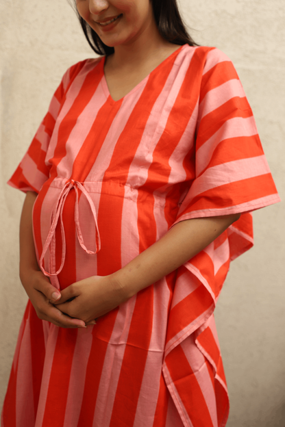 Coral Bloom Kaftan