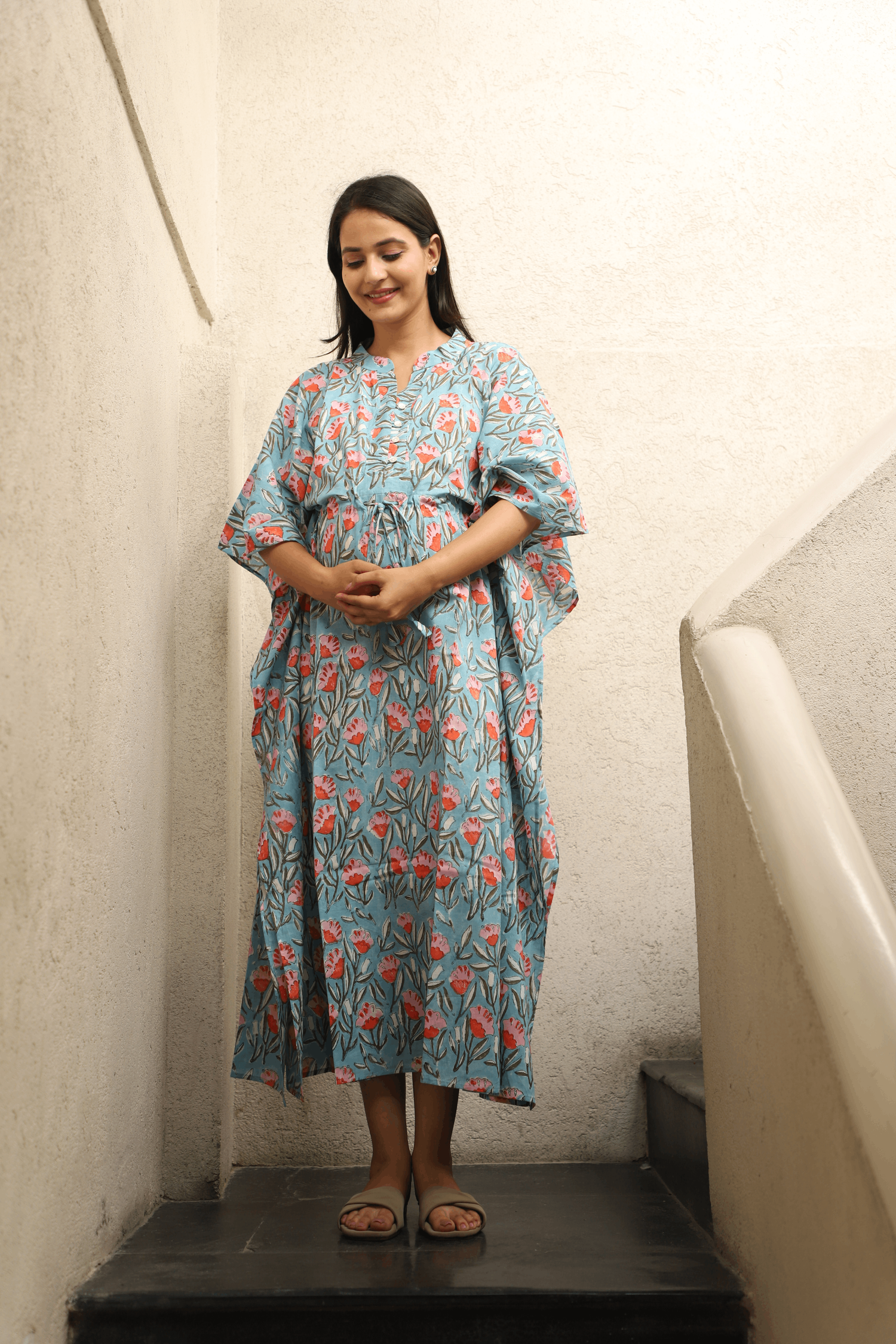Bluebell Bloom Feeding Kaftan