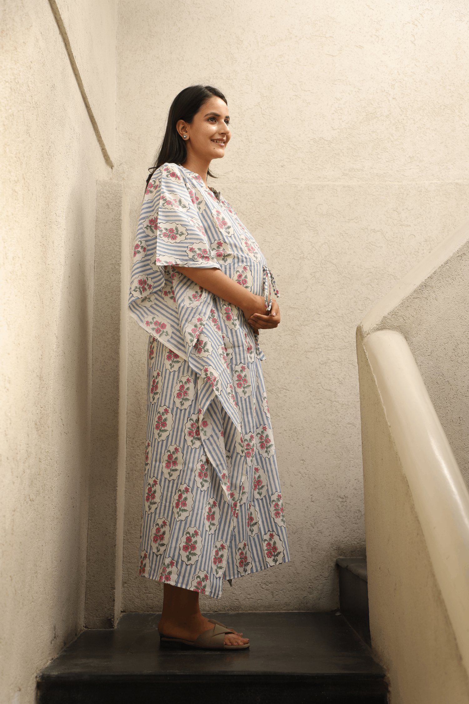 Celeste Bloom Maternity Kaftan