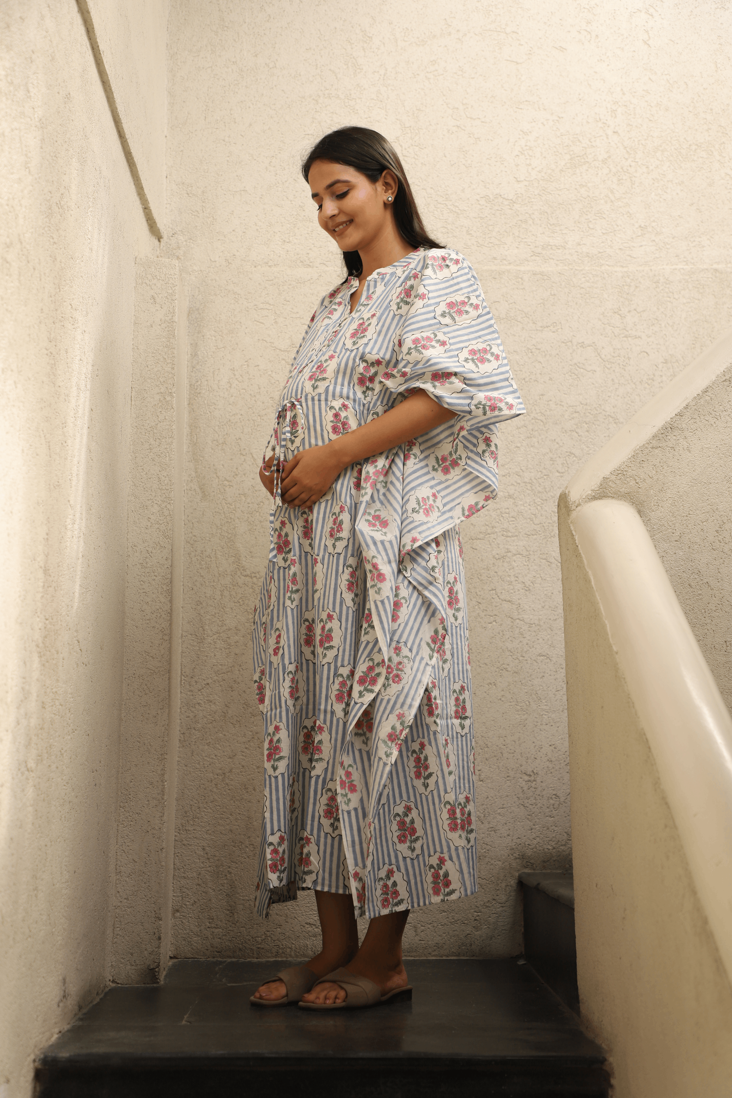 Celeste Bloom Maternity Kaftan