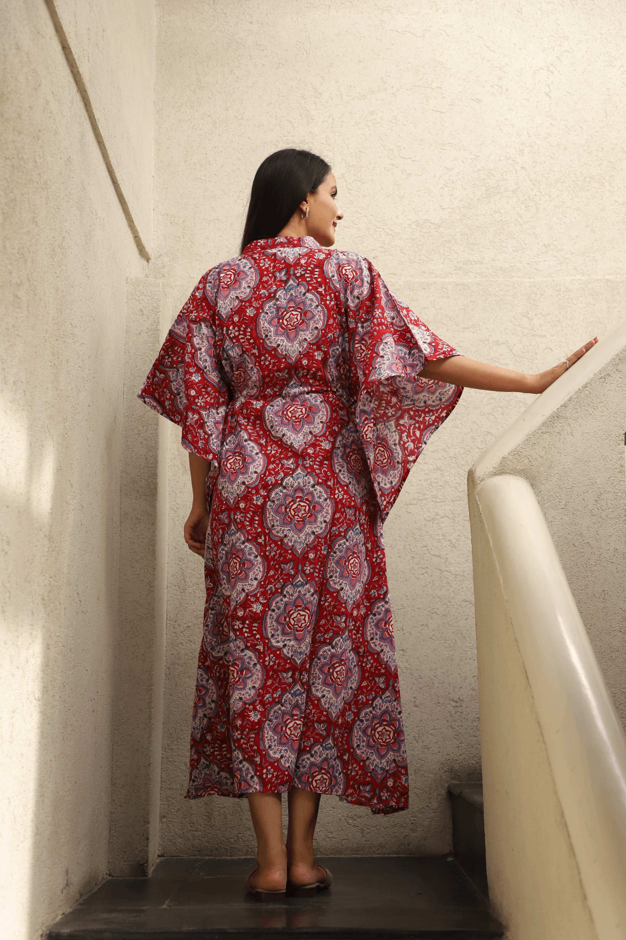 Ruby Bloom Feeding-Friendly Kaftan