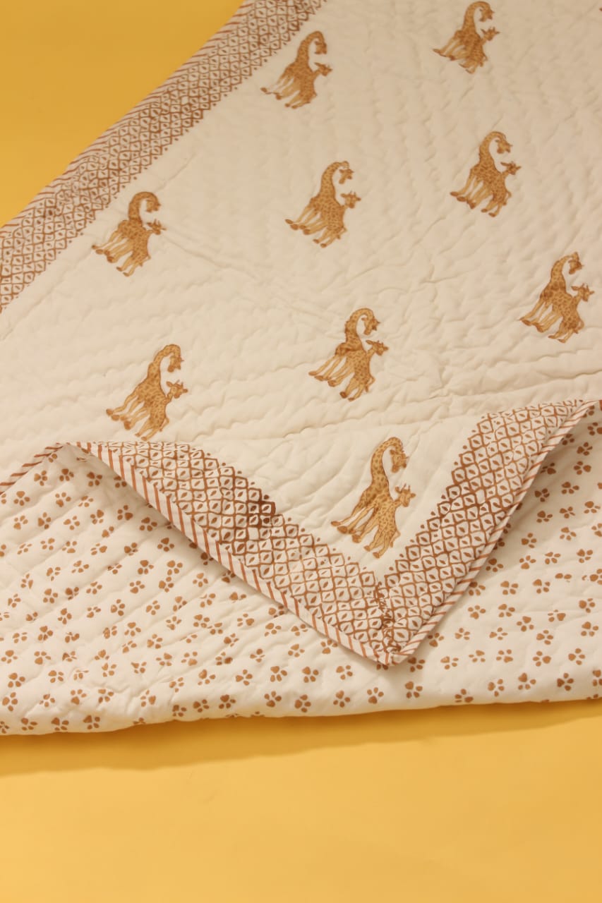Baby Quilt | Mul Cotton | 0-4 Y | Calf Giraffe