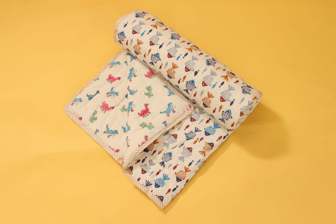 Baby Quilt | Mul Cotton | 0-4 Y | Fish