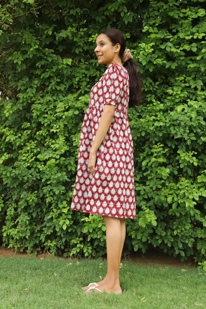 Diona puff sleeve dress