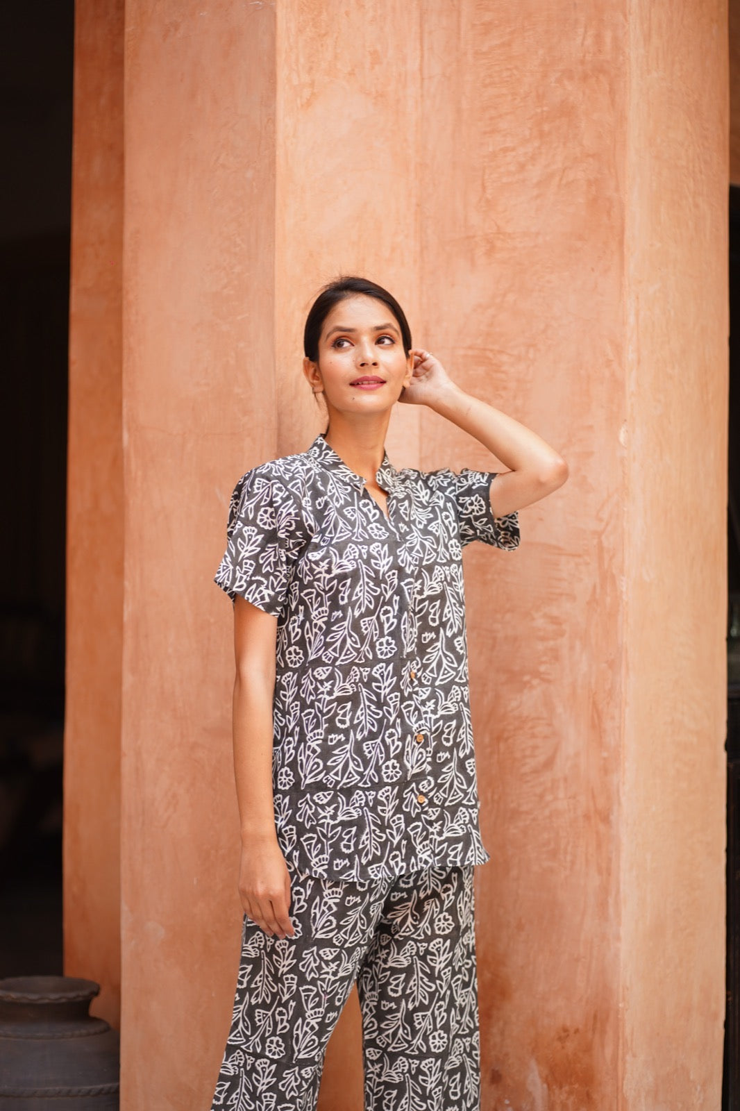 Paro Hand Block Cotton Nightwear